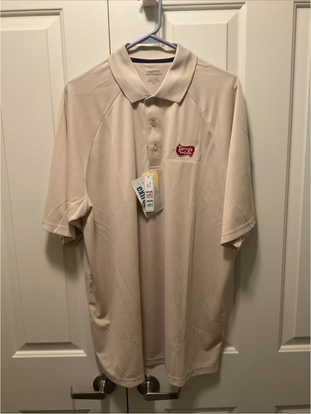 Rare Perry’s Ice Cream Extreme Performance Golf Polo SPF Wicking Size XL NWTs